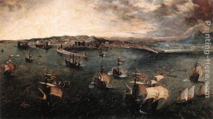 Pieter the Elder Bruegel Naval Battle in the Gulf of Naples